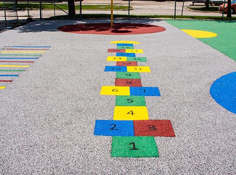 Children's Playground - Prairie Rubber Paving - Winnipeg Manitoba